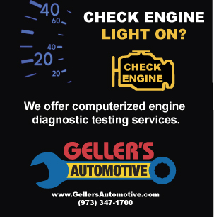 For Check Engine light or Service Engine Soon light issues, take your car to Geller's Automotive in Byram, NJ.